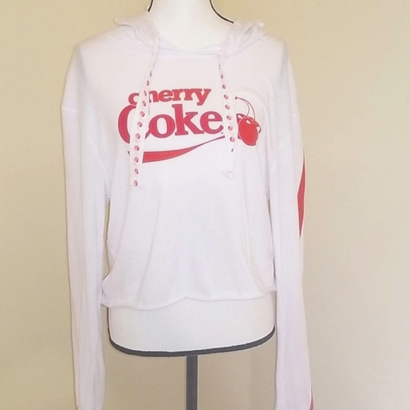 Love Tribe Cherry Coke long sleeve crop top - Picture 2 of 5